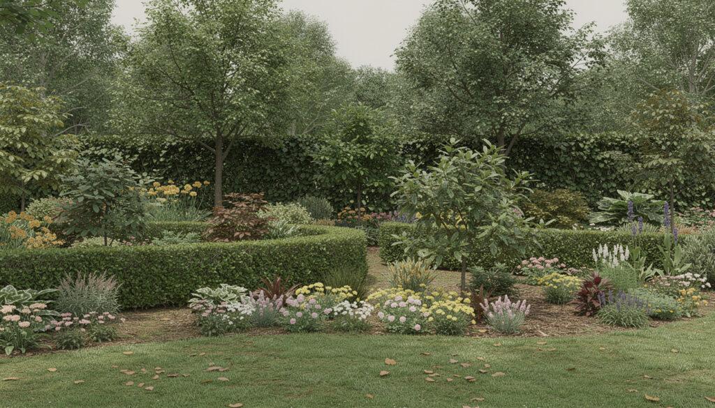 découvrez comment aménager un jardin harmonieux en intégrant des haies d'arbres et de plantes variées pour allier esthétique, intimité et biodiversité.