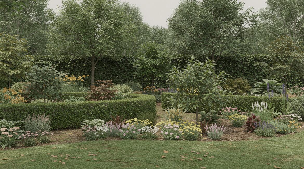 découvrez comment aménager un jardin harmonieux en intégrant des haies d'arbres et de plantes variées pour allier esthétique, intimité et biodiversité.